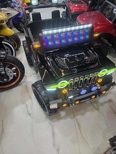 Image of Kawaii Kids 12V 4x4 Battery Operated Ride-On SUV for Kids with Parent Remote Control, Bluetooth, LED Lights, Corrosion-Resistant Paint, Big Size Electric Car for Boys & Girls Age 2-8 Years