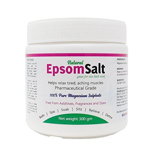 IndoSurgicals Natural Epsom Salt Great for Sitz Bath Soak 300 gm