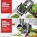 Electric Cheese Grater, Salad Maker With 5 Different Shapes of Blades, 250W Electric Slicer Shredder, Electric Salad Machine for Cheeses, Fruits and Vegetables, Silver