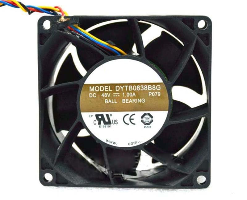 Ventilador de refrigeración para evitar sobrecalentamiento en fuentes industriales 48V
