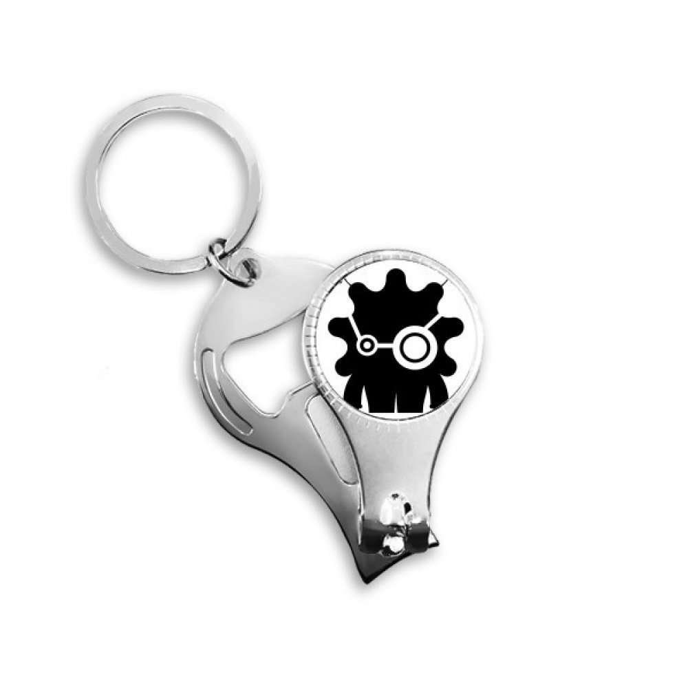 Coupe-ongles Alien et anneau multi-fonction avec décapsuleur de poche pour clés