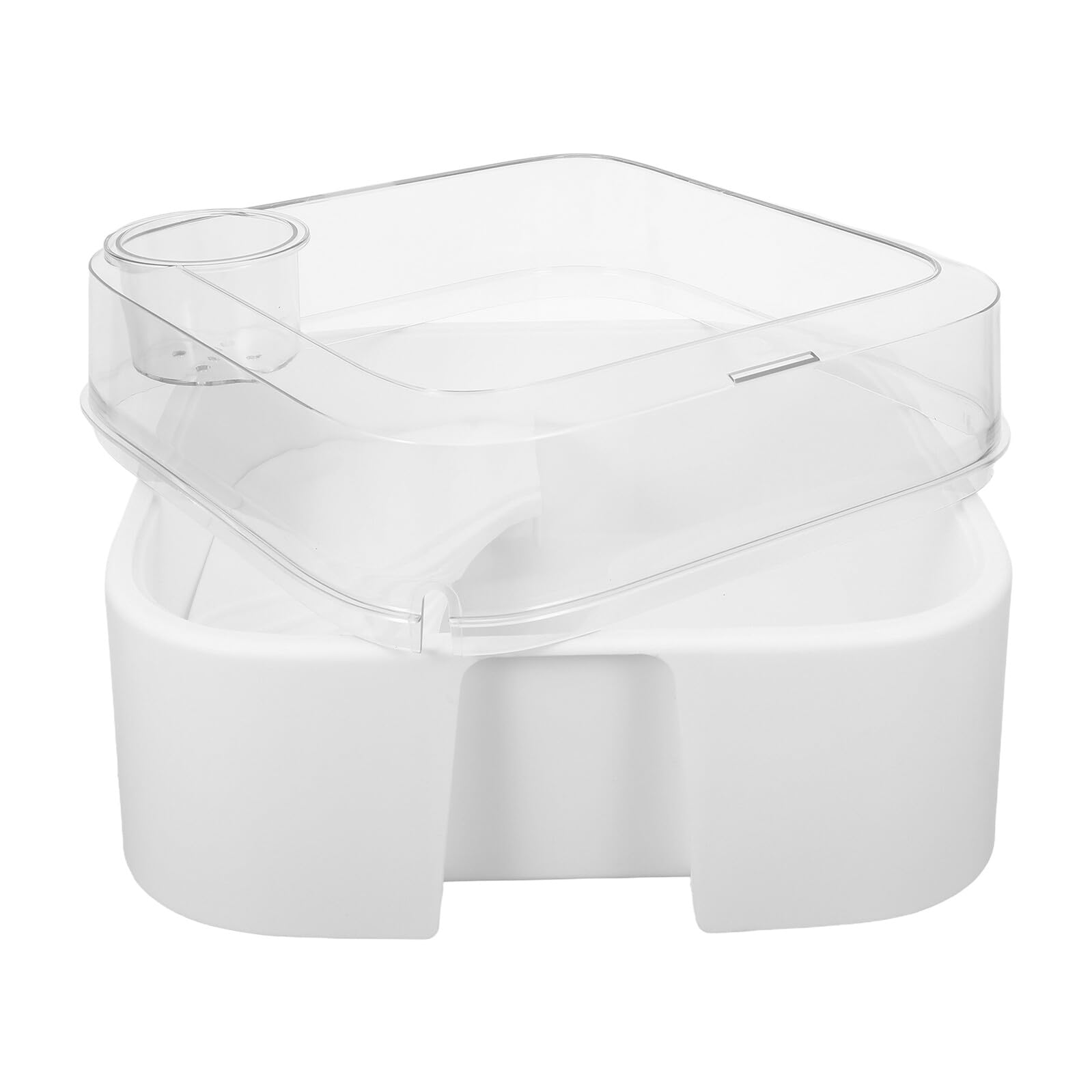 Levemolo Aquarium pour Tortues Aquatiques avec Couvercle Anti-évasion, Petit Habitat en Plastique Transparent, Plateforme de Repos Intégrée pour Reptiles, pour Tortues d'eau et Amphibiens,