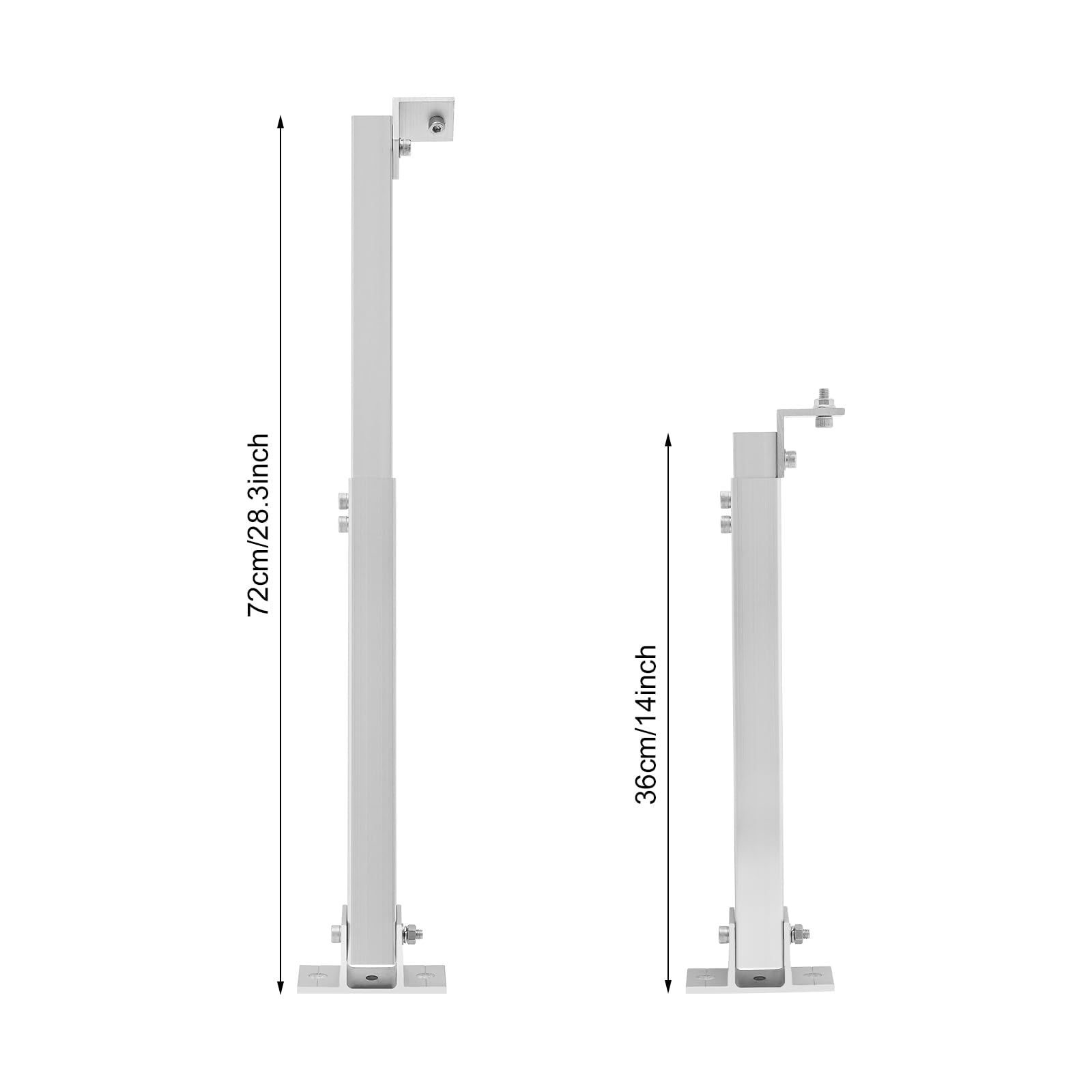Solarpanel Halterung,15-30°,14-28 Zoll,4er Set,Aluminium
