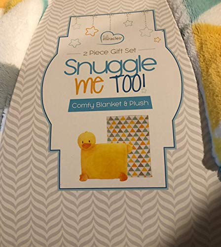 Little Miracles 2 Piece Gift Set Snuggle Me Too Comfy Blanket & Plus Duck