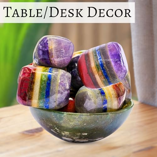 Image of Crystal Heaven Certified Chakra Healing Tumbled Stone,Natural Polished Crystals For Diy Crafts,Manifestation,Meditation,Pooja Feng Shui And Reiki Healing(30 Grams)