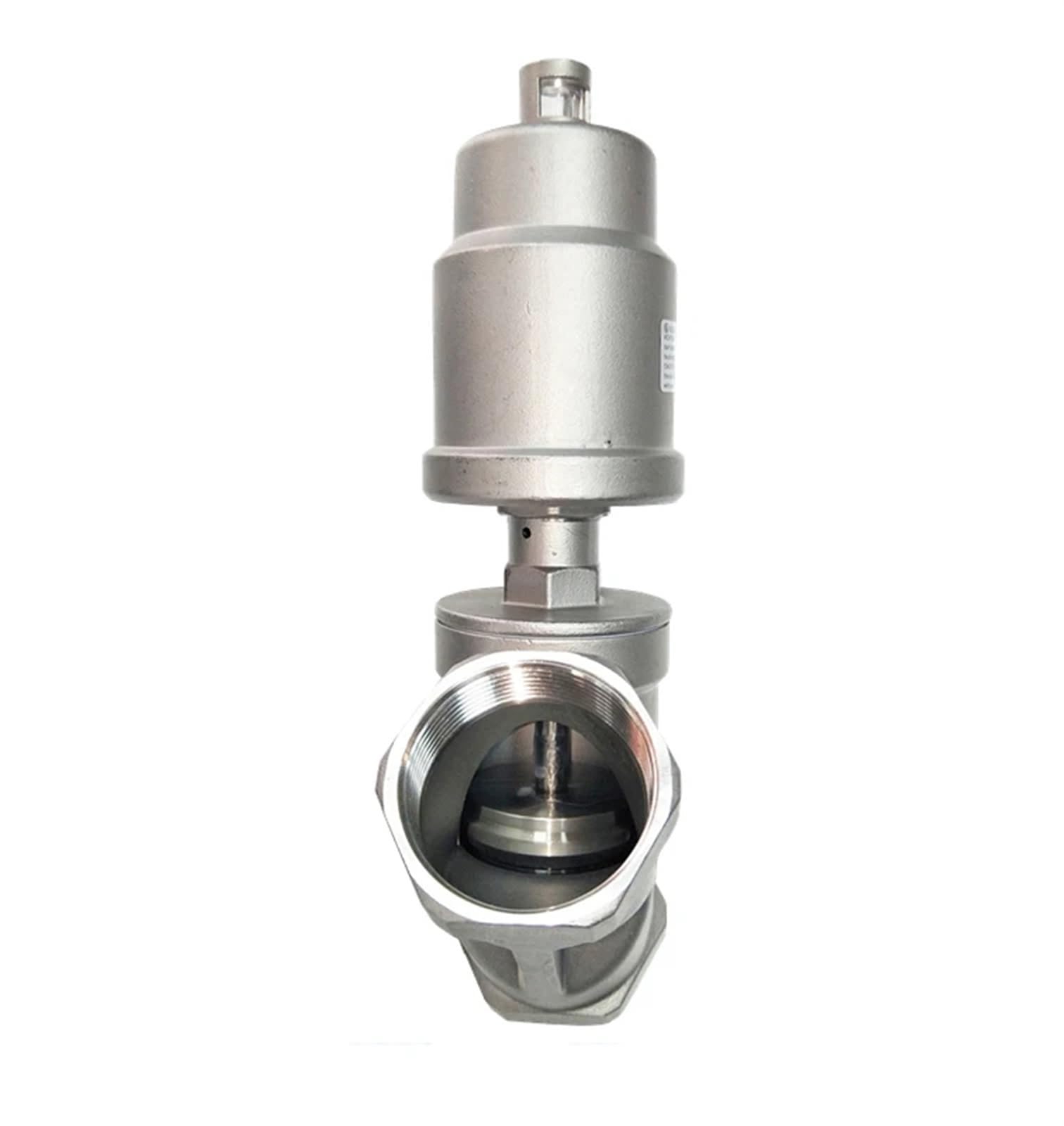QRJAZHNTP DN80 Stainless Steel Pneumatic Actuator Angle Seat Valve Normally Closed Seal Pneumatic Seat Valve(Double Acting)
