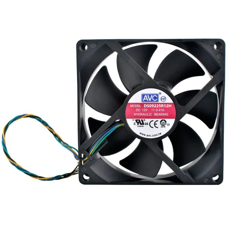 DS09225R12H ELOMILE Fan DS09225R12H 12V 0.41A PWM Temperature Controlled Fan