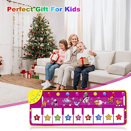 m zimoon dansmat, piano mat voor kinderen toetsenbord tapijt touch speelmatten kinderen vroege educatieve muzikale mat… - Image 7