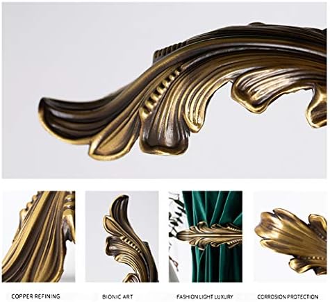 Curtain Holders for Wall Curtain Tieback Hooks Leaf Decoration Curtain Wall Hook Set of 2 Window Treatment Hardware Swag Holders, 19 * 10 * 13Cm, 1dzlzs