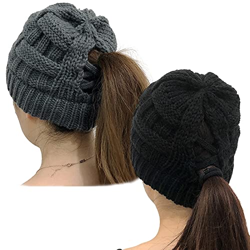 Bonnet queue de cheval PHOGARY résout le problème des cheveux volumineux sous le chapeau