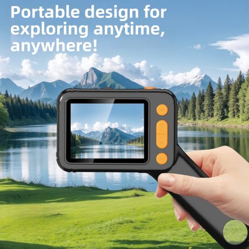 Microscopio digital IPS 2,8 pulgadas para identificar gemas con 8 LED y enfoque 3