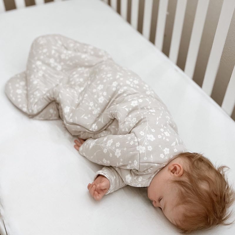 GUNAMUNA Long-Sleeve Sleep Sack for Babies, Wearable Sleep Bags, Soft Rayon, 1.0 TOG, Essentials for Newborns - Image 5