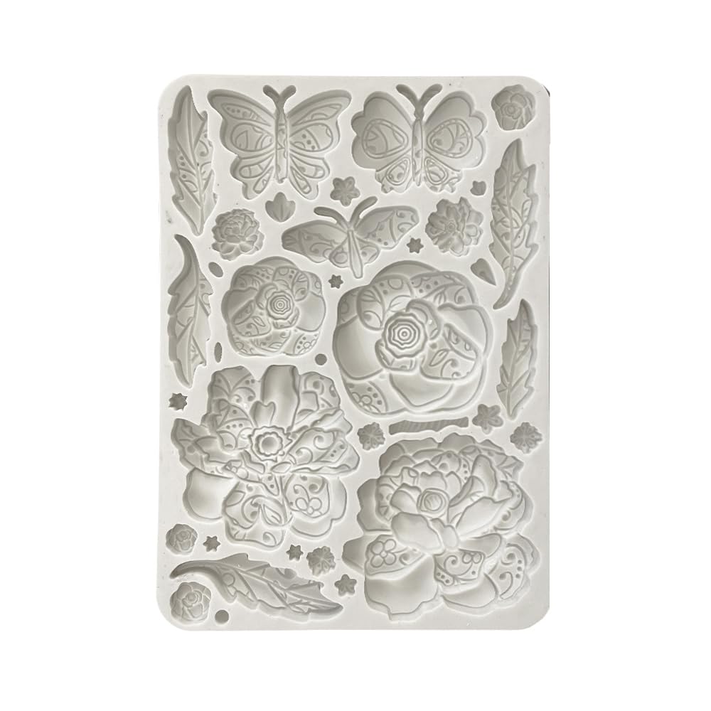 Stamperia, Silicone Mould A5 for Scrapbooks Bullet Journals and More, Non-Stick, Suitable for Air-Dry Clay, Resin and More