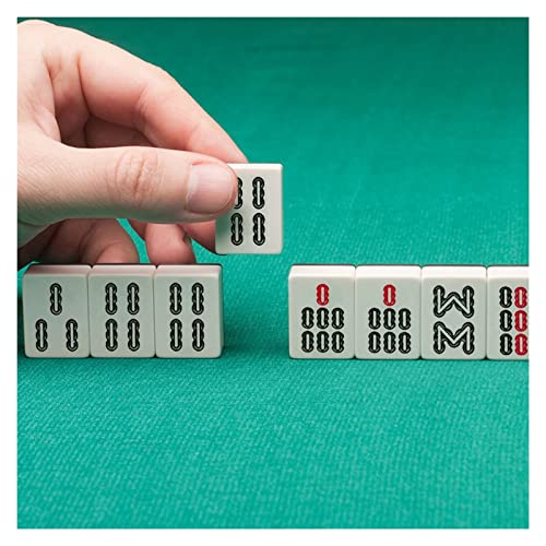 Set Mini Mahjong Chino 144 Fichas Grabadas Blanco miniatura 3