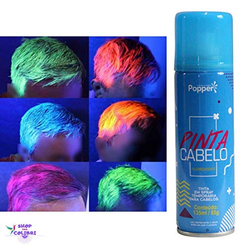 Tinta Temporária para Cabelo Azul Neon - 135ml