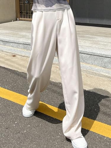 Image of KOTTY Women's High Rise Viscose Rayon Straight Fit Korean Trouser