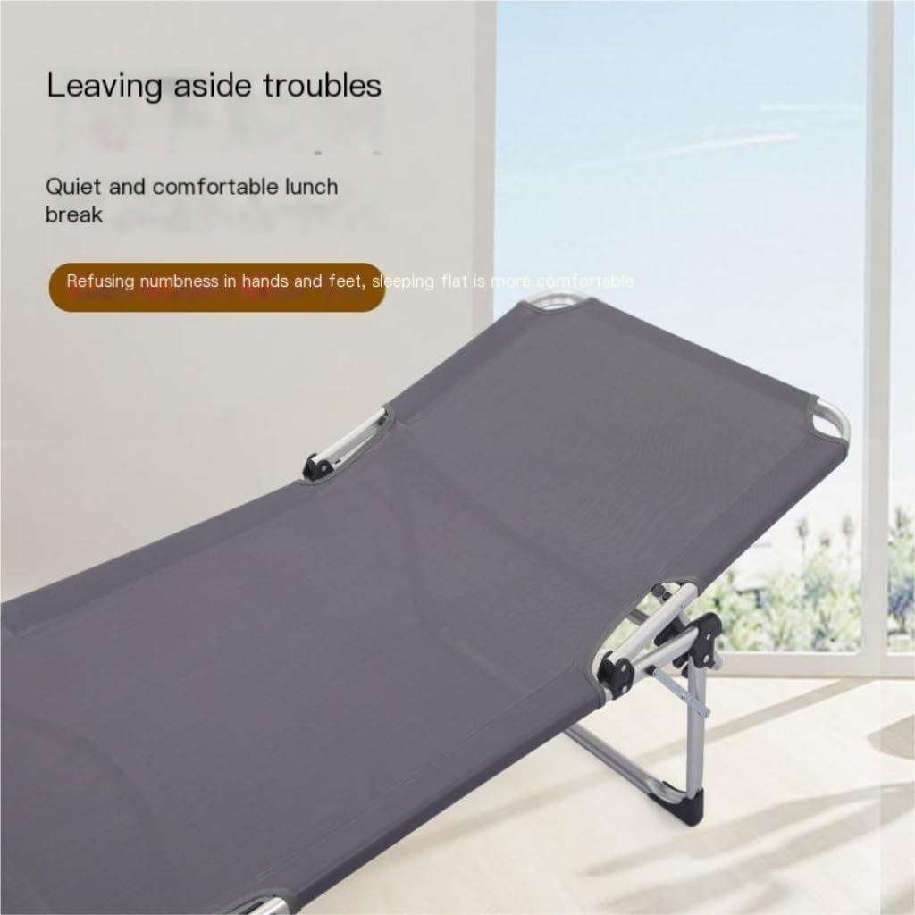 Aluminium campingbed Draagbaar campingbedje Eenpersoonsbed Opklapbed Lichtgewicht logeerbed Opvouwbaar ruimtebesparend kampeerbed