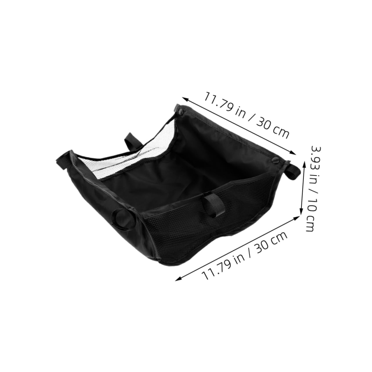 Vaguelly 2Pcs Stroller Bottom Storage Bag Under Stroller Basket Organizer for Gear Multi Functional Storage Pouch Easy Installation Fit for Strollers