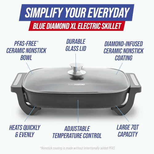Blue Diamond 7QT 5-in-1 Skillet