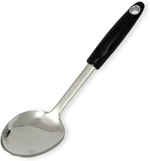 Chef Craft Select 12-Inch Heavy Duty Stainless Steel Basting Spoon - Rust-Proof, Dishwasher Safe