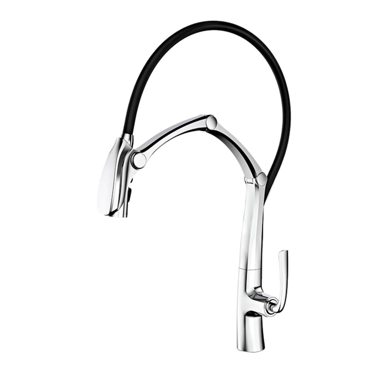 Robinet de cuisine en laiton massif gris pistolet haute durabilité