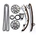 OCPTY Timing Chain Kit Tensioner Guide Rail Cam Sprockets fits for 98-99 Toyota Corolla Chevrolet Prizm 1.8L DOHC 1ZZFE Engine TKTO024