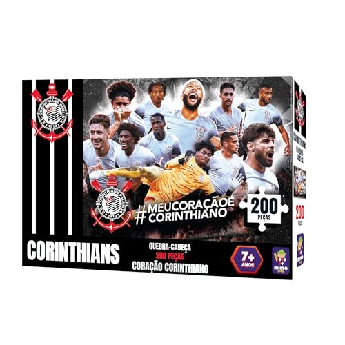 Corinthians, Quebra cabe&ccedil;a time Corinthians, 200 pe&ccedil;as, Mimo brinquedos