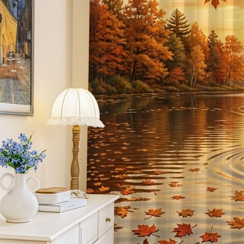 Rideaux occultants nature rustique pour salon et bureau - 2