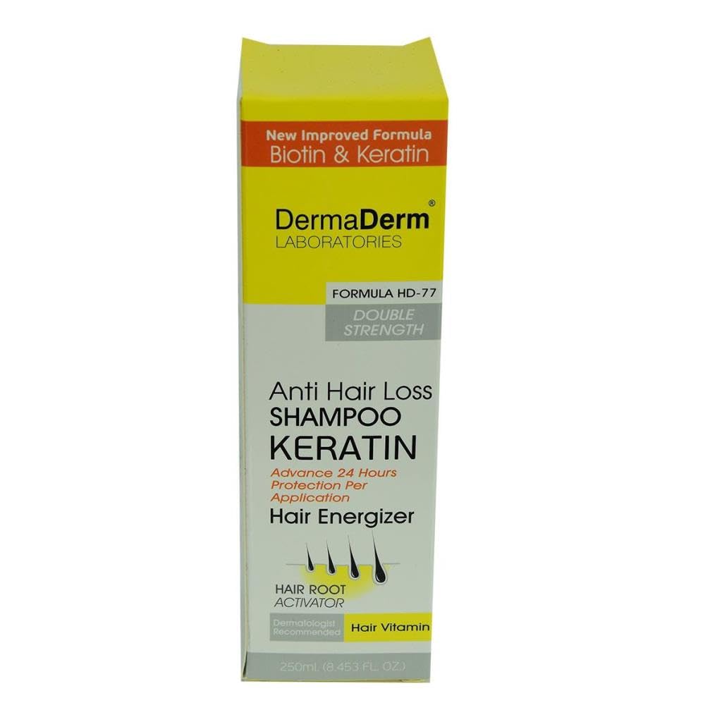 DermaDerm Saç Dökülmesine Karşı Keratin Biotin ve Vitaminli Şampuan 250 ML