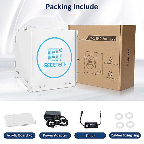 'Caja de Curado UV para Resina - Lámpara de Secado 405 NM con Temporizador, Tamaño Grande' - Fernando Cortés 'Caja de Curado UV para Resina - Lámpara de Secado 405 NM con Temporizador, Tamaño Grande' - Fernando Cortés