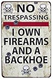 Strosportsandtech Warning No Trespassing Funny Tin Sign Bar Pub Garage Home Art Wall Decor Poster