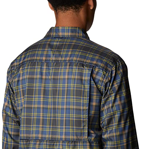 Image of Columbia Men Omni-Shade Silver Ridge Utility Lite Plaid Hiking and Trekking Long Sleeve Shirt