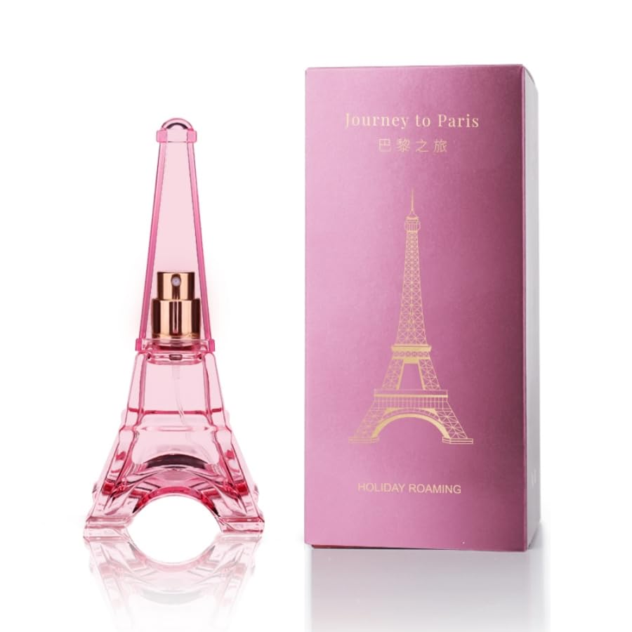 1 Bottle Of Luxurious Eau De Toilette For Women, Refreshing Fragrance For Dating, Daily Life, Floral Perfume, Pink Tower Bottle, Long-Lasting Fragrance with Grapefruit, Jasmine, Musk Notes