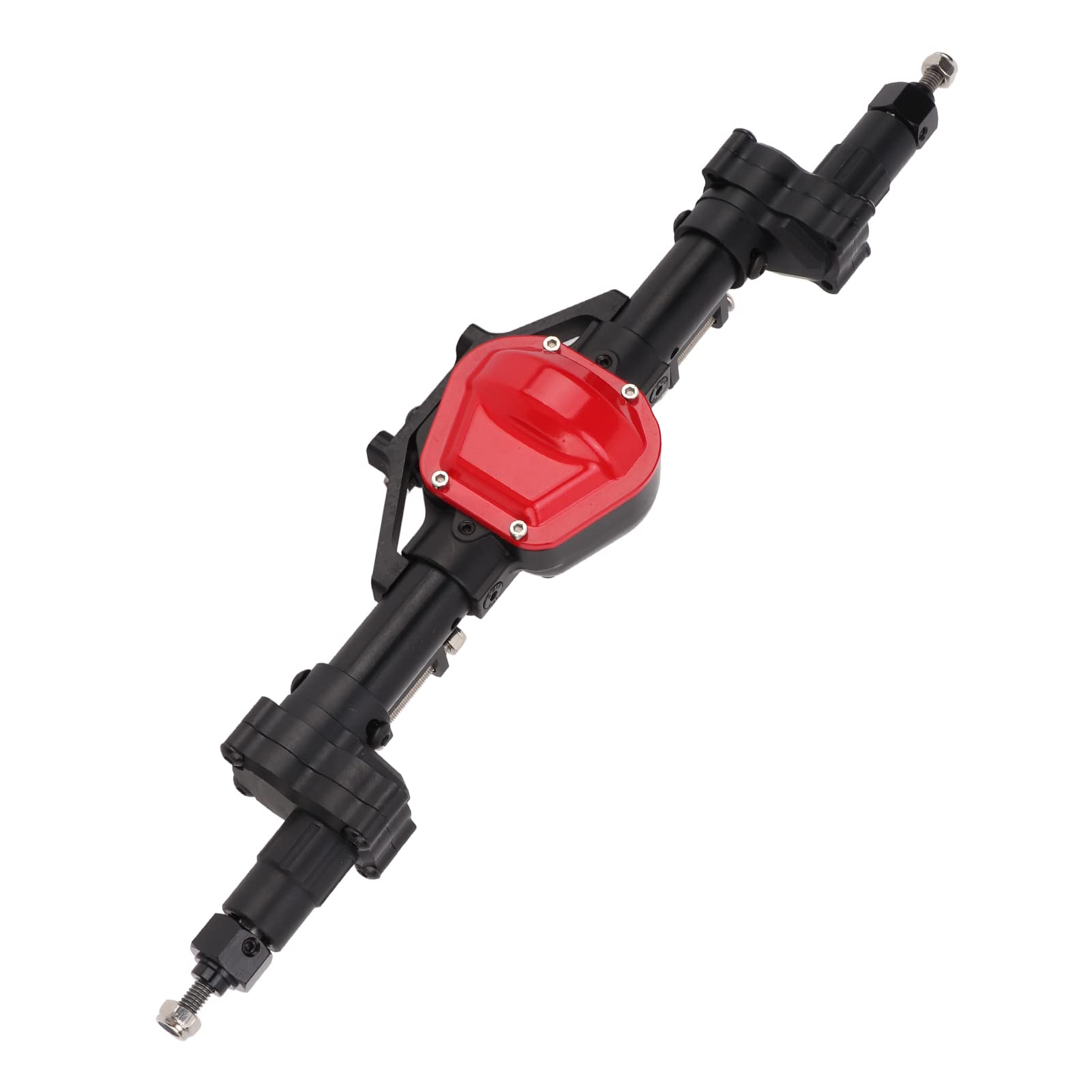 Tylna oś Portalowa RC ze Stopu Aluminium o Wysokiej Wytrzymałości, Stalowa Przekładnia Wewnętrzna i wał Napędowy do Samochodu Gąsienicowego Axial SCX10 1/10 RC, o Zwiększonej Wysokości i