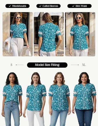 Save on GRACE KARIN Women's Boho Floral Blouse with Code HW3STP8B