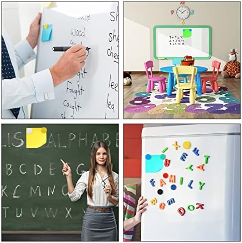 Dacitiery 20 Pack Whiteboard Magnets, Colorful Fridge Magnets, Strong Refrigerator Magnets, 20mm Round Plastic Covered Magnetic Buttons for Calendars, Whiteboards, Notice Board, Classroom, Home
