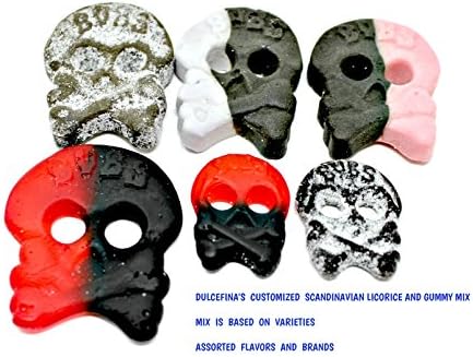 Dulcefina, Bubs Assorted Swedish Licorice Skull And Gummi Mix (2.200 Lbs)