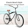 JOYSTAR 26 Inch Beach Cruiser Bike with Coaster Brake for Ages 12 Years Old Girls and Boys Single Speed Kids Bike Black Gray #4