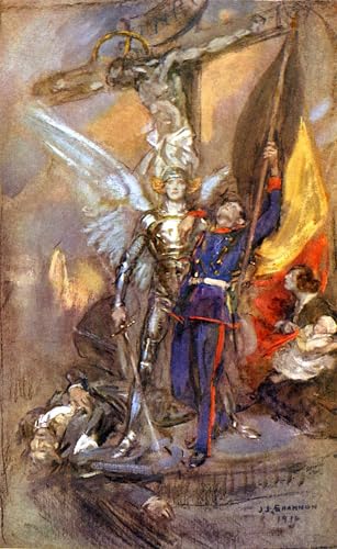 Affiche artistique St Michel de Belgique impression toile 60x90cm décoration murale