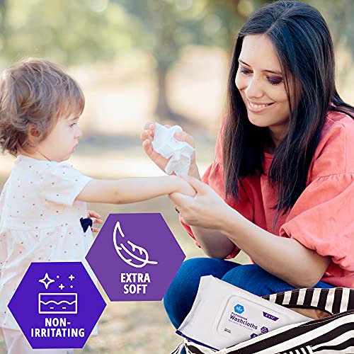 Medpride Disposable Premoistened Washcloths - Adult Cloth Wipes For Sensitive Skin- 8” X 12” Extra Soft Incontinence Wipes #TOP3