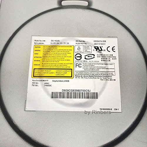 Rinbers DG-16D2S for Philips Lite-On DVD Drive Replacement for Microsoft Xbox 360 Console with T8 T10 Opening Tool