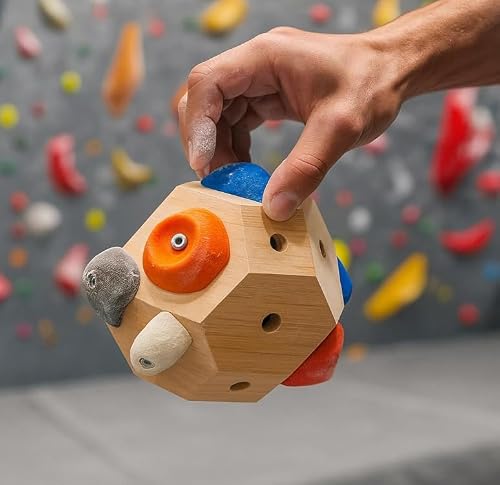 SHENSENCHAO 3D Rock Climbing Training Ball, Creating Strength and Precision, Finger Strength Rock Climbing Training Ball, simulating Rock Climbing, Rock Climbing, is a Gift for Climbers