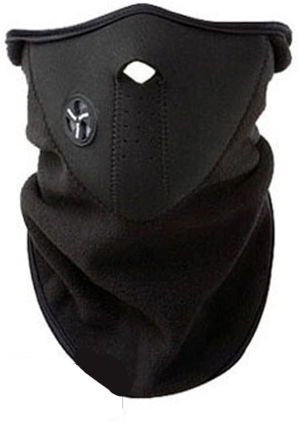 Keentix Unisex Thermal Fleece Face Mask Balaclavas Snowboard Ski Winter Cycling Scarf (Black)