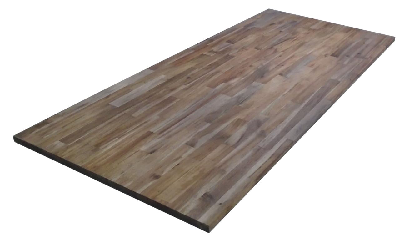 TrendLine Tischplatte Akazie 180 x 80 cm 26 mm geölt Leimhölzer