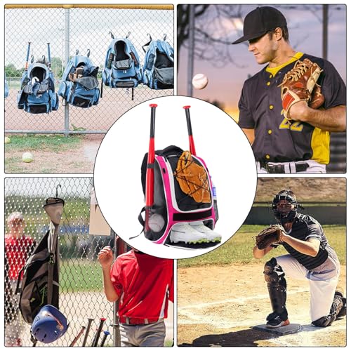 Sac à dos de baseball sac de batte softball grand compartiment - 4
