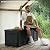 DWVO 120 Gallon Large Deck Box Waterproof Outdoor Storage Box, Extra Large Storage Bin, Resin Louvered Patio Storage for Indoor Pillows, Garden Tools & Pool Supplies, Lockable, Black
