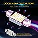 KATUR 36mm 6418 6461 LED Super Brillante 5630 Chipsets CanBus de Aluminio...