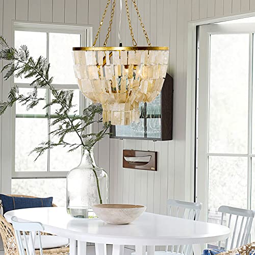 Lustre en nacre rétro chic pour sublimer votre salle à manger