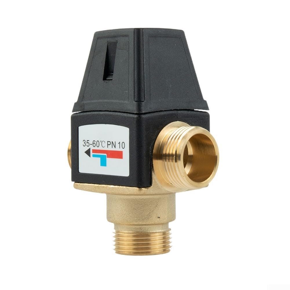 Valvola miscelatore termostatica a 3 porte con corpo in ottone per erogazione sicura di acqua calda nelle case con riscaldamento a pavimento DN20 DN25 35-60 C gamma (DN20)
