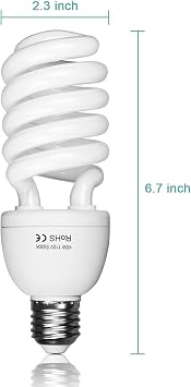 EMART 45W 5500K Fluorescent Full Spectrum Light Bulb for Photography 1Pack